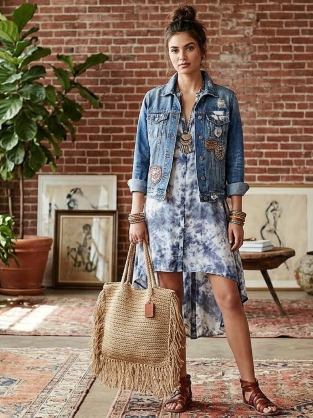 Anthropologie Varun & Nidhika Women's SZ XSP Blue Skies Sleeveless Dress Boho